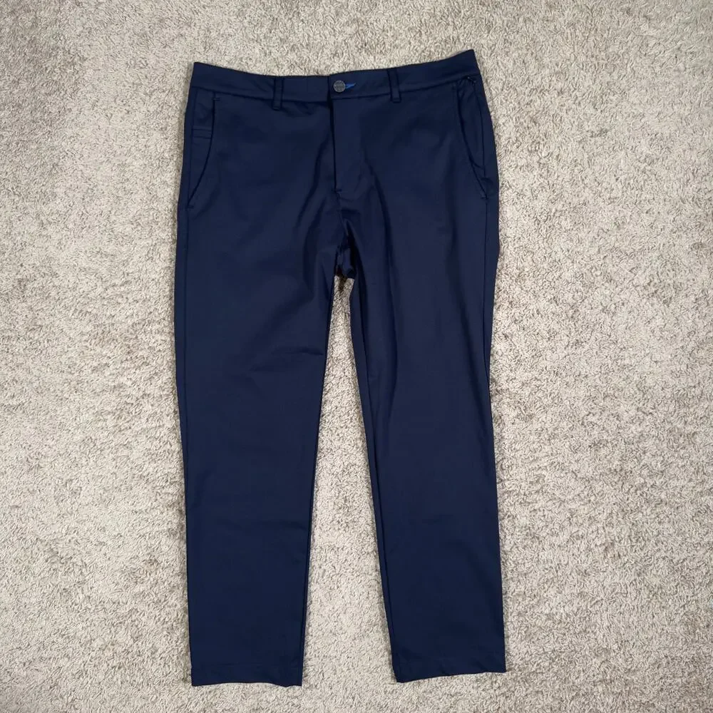Twillory Chino Pants Blue Performance Golf Mens Fits 34x30 (34x26) Tailored Fit